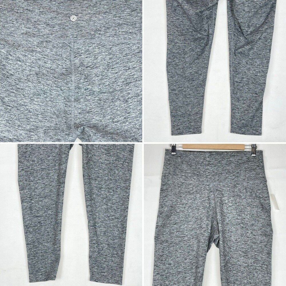 New Women Yoga Leggings 1X heather grey high waist - Picture 6 of 12